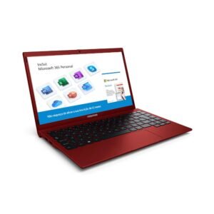 Notebook Positivo Motion Q4128C Quad-Core 4GB RAM 128GB Windows 10 Tela 14'' Office 365 Vermelho