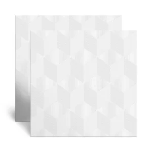 Piso Cerâmico Monocromático Brilhante HD Status White Branco Tipo A 54x54 - 56046 - Arielle