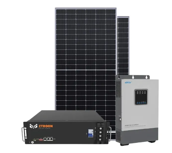 Kit Energia Solar 4.24kWp Off-Grid Híbrido c/ Bateria de Lítio